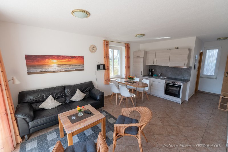 Großzügige Wohnküche – Ferienwohnung Ferienhof Wick Schlei